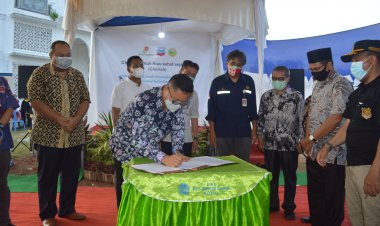 Chevron-UMRI Buat Fasilitas Air Bersih untuk Warga di Rohil