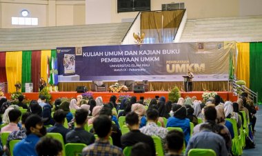 Kuliah Umum Bagi Mahasiswa UIR, Airlangga Sampaikan Upaya Bantu UMKM