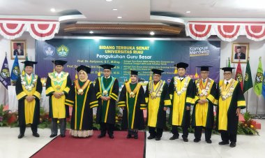 Guru Besar di UNRI Bertambah Tiga Orang