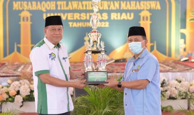 MTQ Ditutup, Rektor Berharap Pemenang Menjadi Duta UNRI di Tingkat Nasional