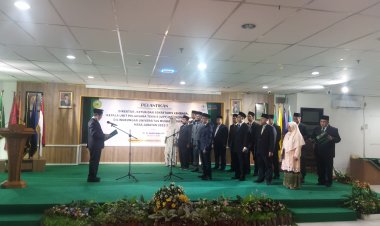 Usai Lantik 15 Pejabat Struktural,  Rektor UMRI Sampaikan Harapan Ini