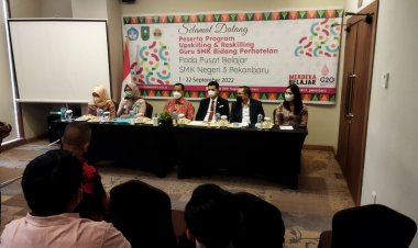 SMKN 3 Pekanbaru Jadi Pusat Belajar Bidang Perhotelan untuk 20 Guru dari 9 Provinsi