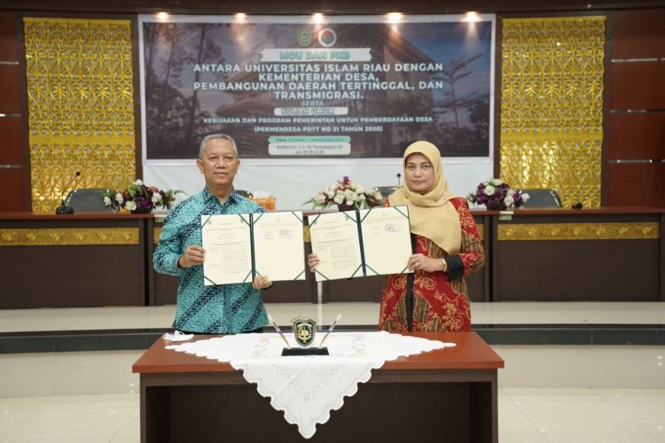 Bantu Pembangunan Desa, UIR dan Kemendes PDTT Jalin Kerjasama