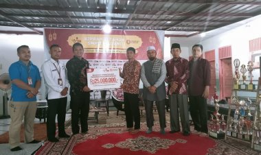 Camat Bina Widya Ajak Semua Pihak Bantu SMPIT Madani Swadaya Ummah
