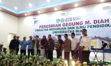 Dirancang Sejak 2019, Gedung M. Diah di FKIP Unri Diresmikan Rektor
