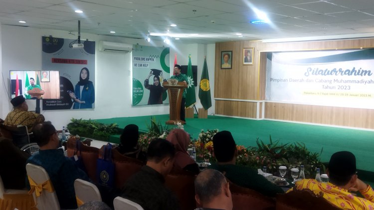 Silaturahim dengan Pimpinan Daerah dan Cabang Muhammadiyah, Rektor UMRI Paparkan Hal Ini