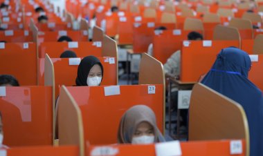 Ribuan Peserta Ikut UTBK SNBT 2023 di Universitas Riau