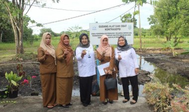 Datang ke Rohil, Kepala BKKBN Riau Pantau Gudang Alat dan Obat Kontrasepsi