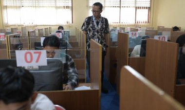 Monitoring UTBK SNPMB di Unri, Pengawas Diminta Tingkatkan Pengawasan Agar Tak Ada yang Curang