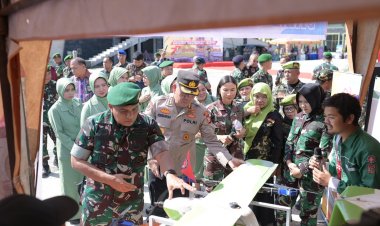 Ikut Meriahkan HUT Korem, UNRI Pamerkan Kapal Terbang Tanpa Awak Hingga Robot