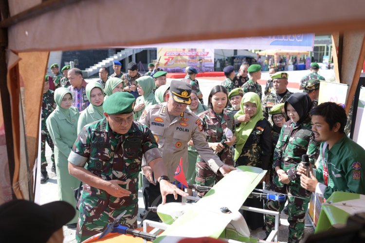 Ikut Meriahkan HUT Korem, UNRI Pamerkan Kapal Terbang Tanpa Awak Hingga Robot