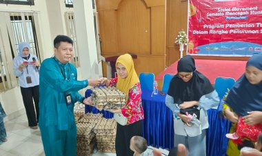 Anak Terindikasi Stunting di Kecamatan Limapuluh Dapat Bantuan Telur