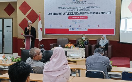 Berharap Kukerta Berjalan Lancar, LPPM UNRI Gelar Doa Bersama