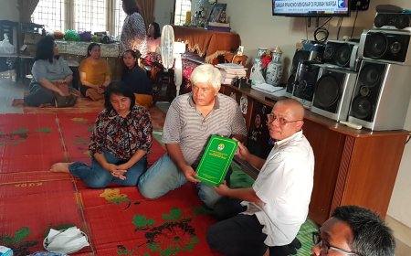 Keluarga Mahasiswa UNRI yang Meninggal Saat Menuju Lokasi Kukerta Terima Santunan