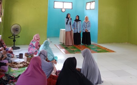 Begini Upaya Mahasiswa Kukerta UNRI di Desa Menaming Atasi Kasus TB Paru