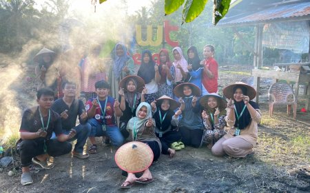 Kelompok KKN UNRI Ini Ajak Kelompok Tani Wanita Menanam TOGA