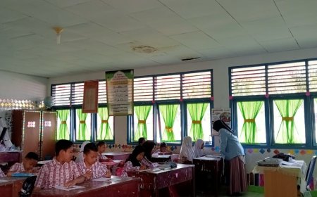 Begini Cara Mahasiswa Kukerta UNRI Jalankan Program Mengajar di SD 010 Tandun