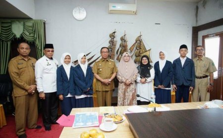 Empat Siswa MTsN 2 Inhil Wakili Riau di O2SN SMP Nasional