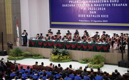 Sebanyak 798  Mahasiswa Baru Politeknik Caltex Riau Dilantik