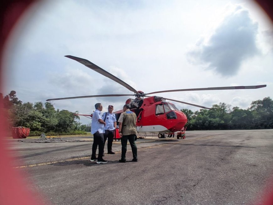 BNPB Kirim Helikopter Sikorsky dan Superpuma Bantu Atasi Karhutla Riau