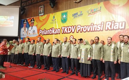 SF Hariyanto Dilantik Wagubri Jadi Ketua TKDV Riau, Urus Pendidikan Vokasi