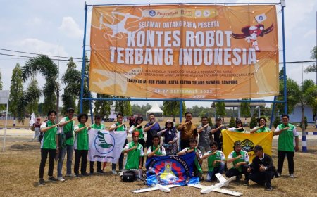 Tim Serindit Aero UNRI Tanding di Kontes Robot Terbang Indonesia