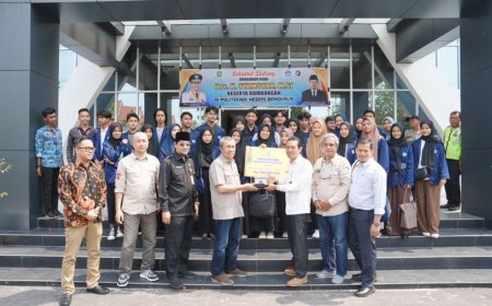 Serahkan Dana Rp 693 Juta di Polbeng, Ini yang Diharapkan Gubernur Riau