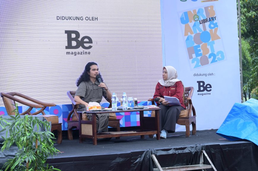 Penulis Nasional, Boy Candra Hadiri UNRI’s Library Art and Book Fest 2023