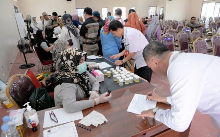 Cegah Penyalahgunaan Narkoba di Kampus, ASN dan Pimpinan UNRI Jalani Tes Urine