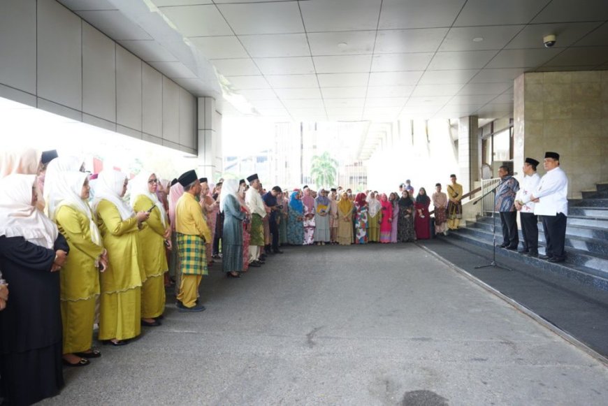 Akhiri Masa Tugas Jadi Gubri, Syamsuar Berpamitan dengan Pegawai Pemprov