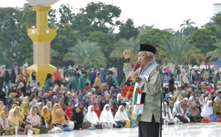 Ribuan Orang Hadiri Tabligh Akbar Milad 111 Muhammadiyah di Masjid An Nur