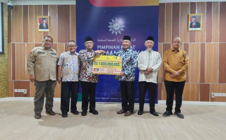 Capai Rp1 Miliar Bantuan PW Muhammadiyah Riau dan UMRI Diserahkan untuk Bantu Palestina