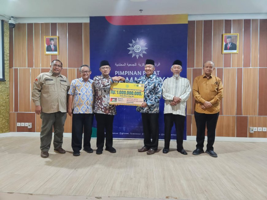 Capai Rp1 Miliar Bantuan PW Muhammadiyah Riau dan UMRI Diserahkan untuk Bantu Palestina