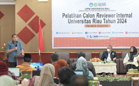 47 Dosen UNRI  Ikuti  Pelatihan bagi Calon Reviewer Internal