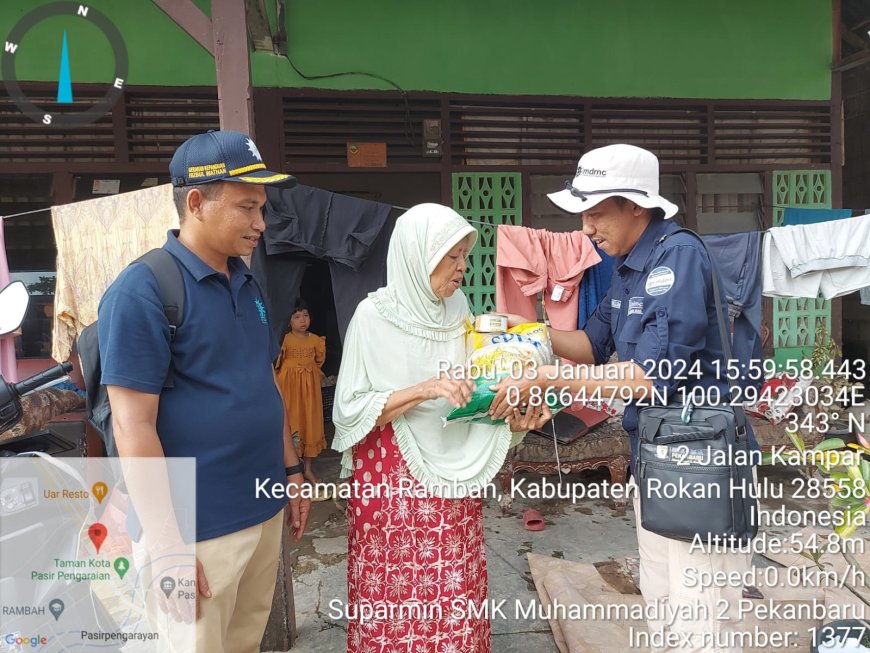 LazisMu Riau, MDMC dan Relawan Muhammadiyah Respon Bencana Banjir di Riau