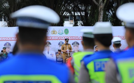 Pj Wali Kota Pekanbaru Pastikan Aparat Gabungan Siap Amankan Salat Idulfitri