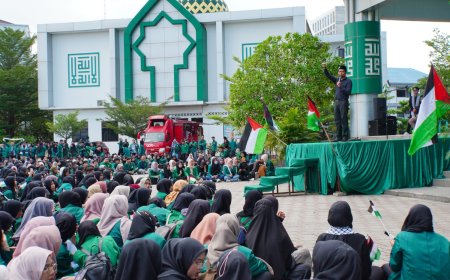 Dukung Kemerdekaan Palestina, Sivitas Akademika UMRI Gelar Aksi