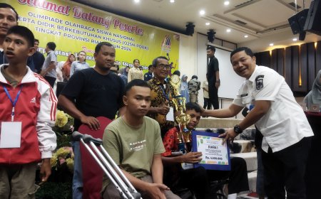 Inilah Nama Pemenang O2SN Peserta Didik Berkebutuhan Khusus Provinsi Riau