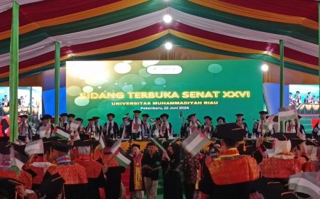 Senat dan Ratusan Wisudawan UMRI Suarakan Dukungan pada Rakyat Palestina