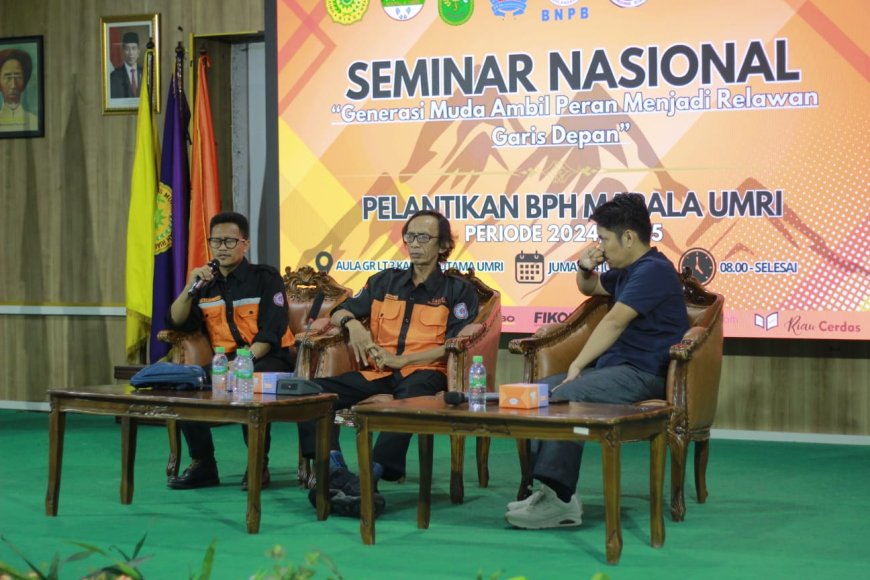 Sukses Gelar Seminar Nasional, Mapala UMRI akan Bentuk Forum Relawan di Riau