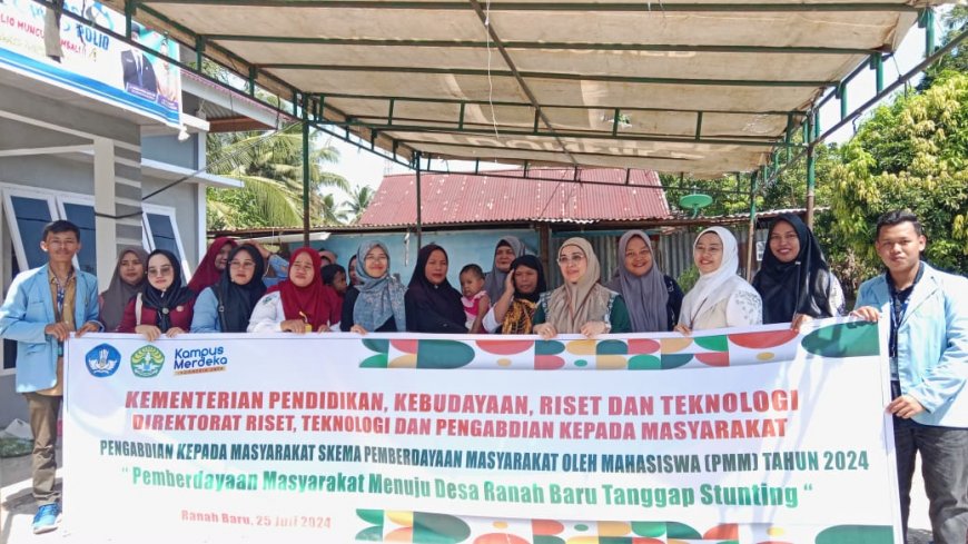 Atasi Stunting, Ini yang Dilakukan Tim PPM dan Mahasiswa Kukerta UNRI