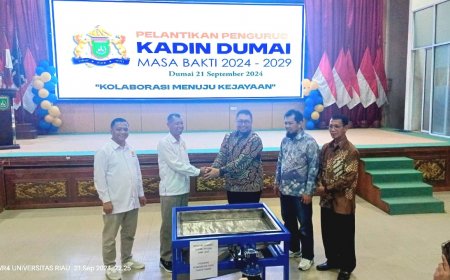 Kerjasama dengan Kadin Dumai, Unri Serahkan Tiga Mesin Hasil Rekayasa Teknologi