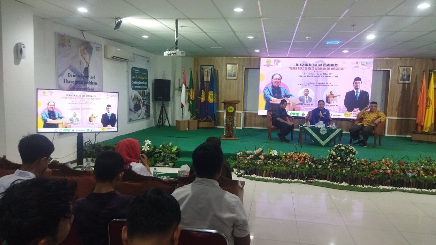 Jadi Narasumber Talkshow di UMRI, Begini Pandangan Ketua MK terhadap Peran Pers