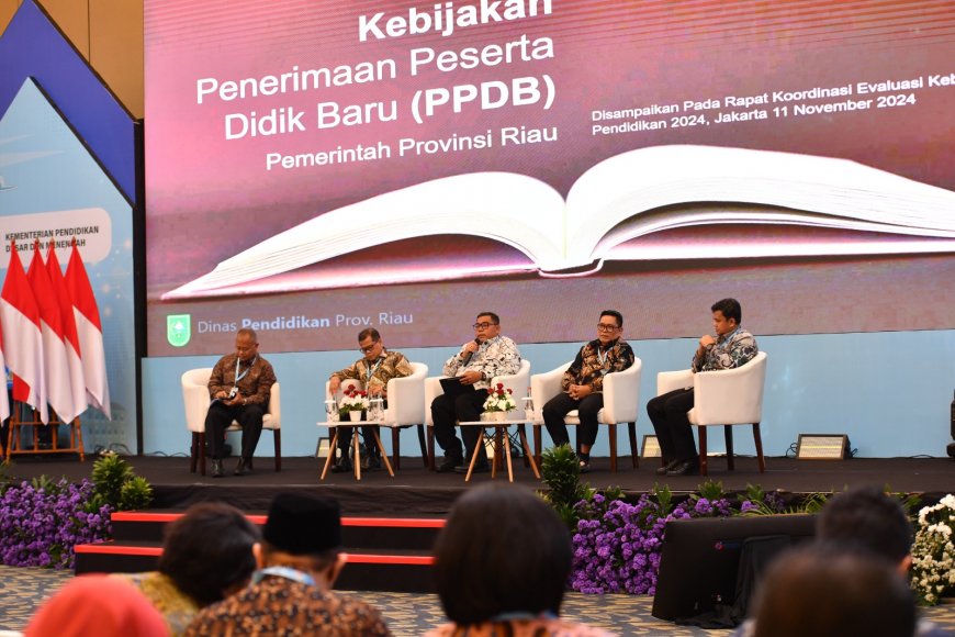 Jadi Narasumber di Rakor Nasional, Plt Kadisdik Riau Beberkan Keberhasilan Pelaksanaan PPDB 2024