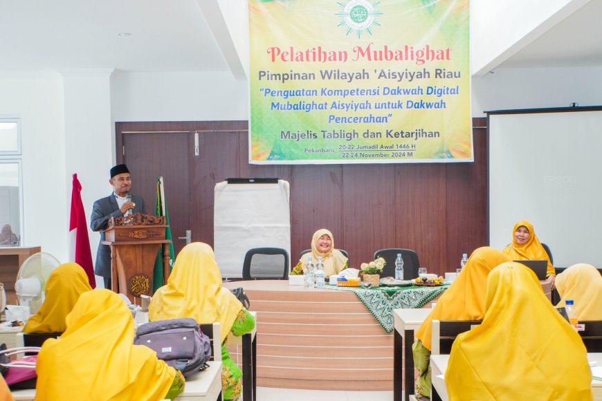 Perkuat Dakwah Digital, PW Aisyah Riau Gelar Pelatihan Mubalighat