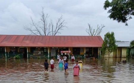 24 Sekolah Terendam Banjir di Pelalawan, Aktivitas Belajar Mengajak Diliburkan