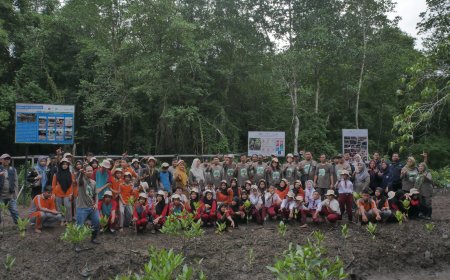 Aramco, LSM lingkungan dan Pemerintah Daerah Rayakan Sukses Program Konservasi Mangrove di Bengkalis