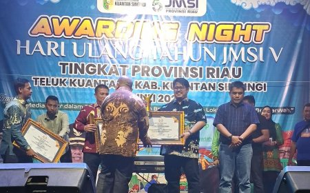 PT Riau Petroleum Rokan Raih Penghargaan Mitra Strategis Pembangunan Riau pada Malam JMSI Award 2025