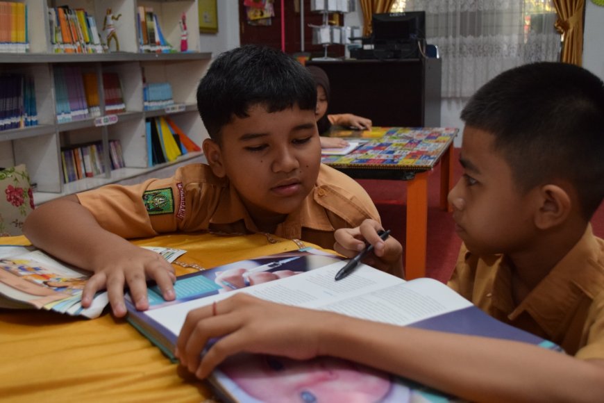 SDN 36 Pekanbaru Hidupkan Literasi Lewat Gerakan 3S: Anak Lebih Suka Baca Buku daripada Main HP