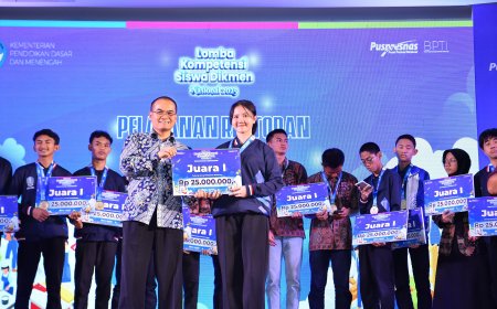 LKS Nasional 2025 Resmi Ditutup, Jawa Timur Cetak Hattrick Juara Umum